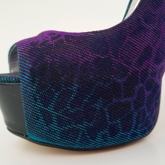 Iridescent Leopard Print "Nightlife" Stilettos 6 - Picture 2 of 4